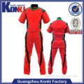bright red mens fashion overalls overall uniform New product Promotion